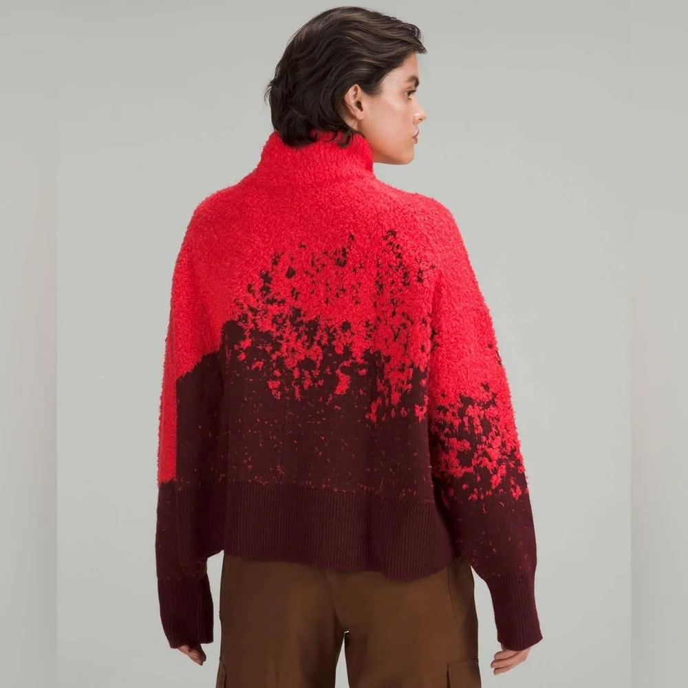 Lululemon Sweater Women’s Size 2 Chunky Oversized Ombre - Picture 2 of 6